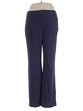 Liz Claiborne Navy Audra Classic Straight leg Slacks 14s